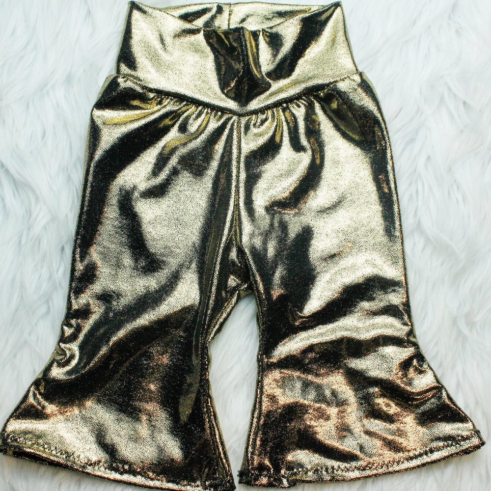Gold Flare Bellbottoms.